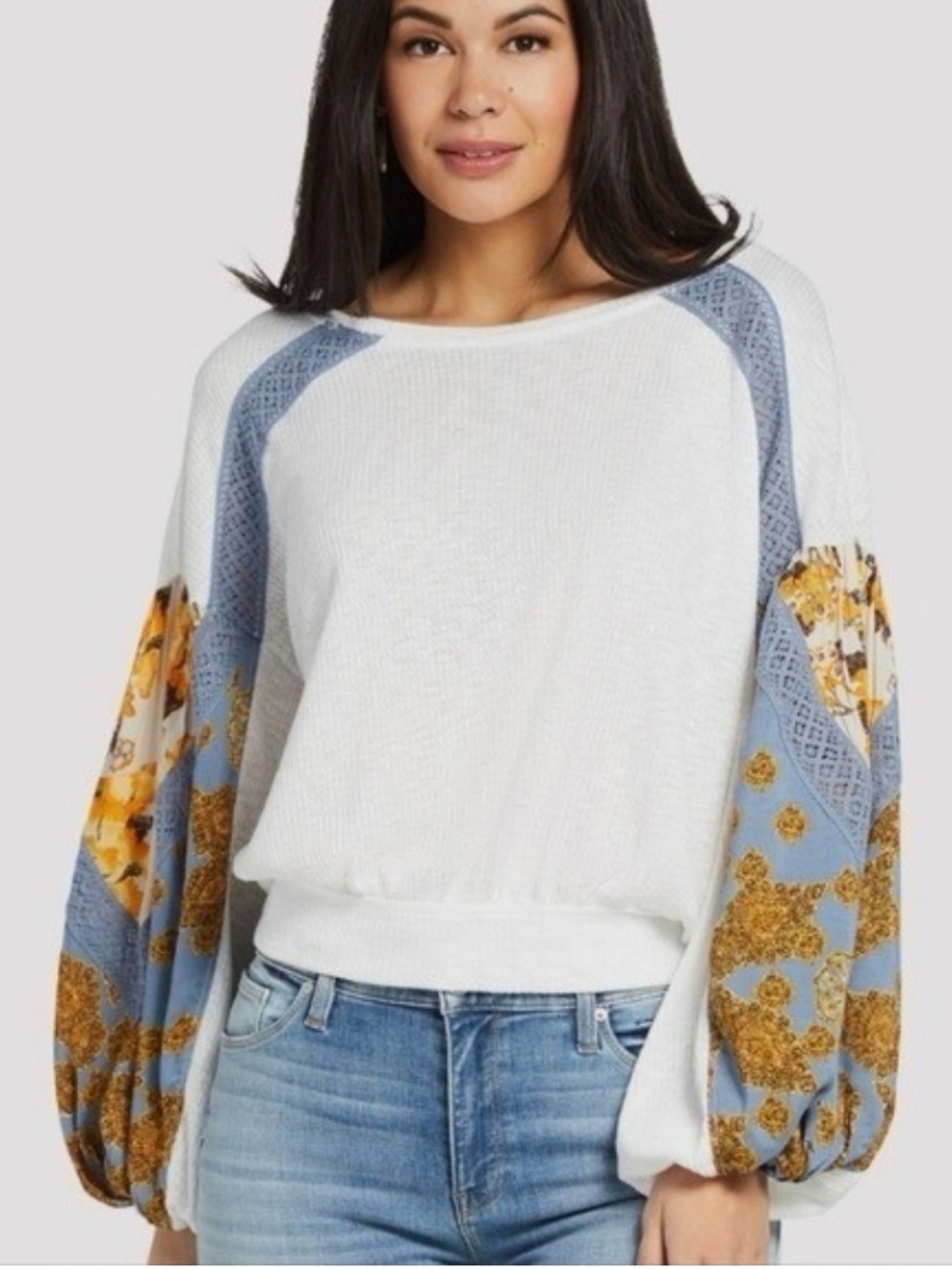 Free People Casual Clash Top